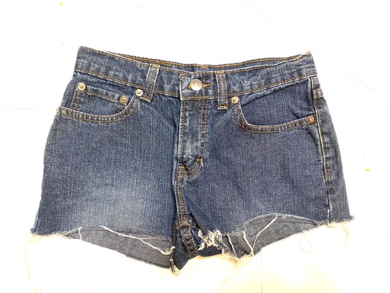 Cut-off Dark Wash Jean Shorts, Vintage JORDACHE, Girls Size 3/4 -   Canada