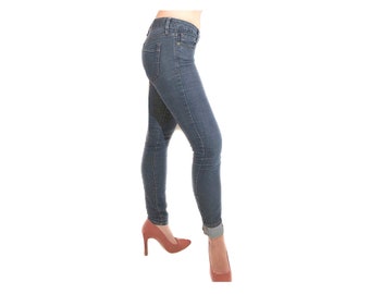 Dark Denim Skinny Stretch Cigarette Jeans