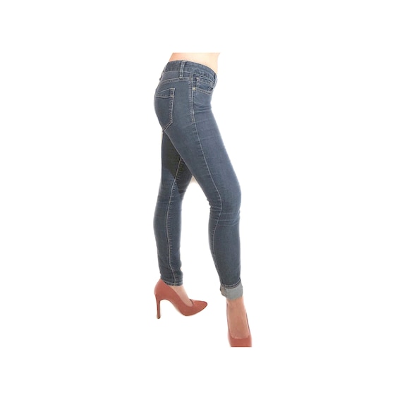 womens cigarette jeans Dark Denim Skinny Stretch Cigarette Jeans