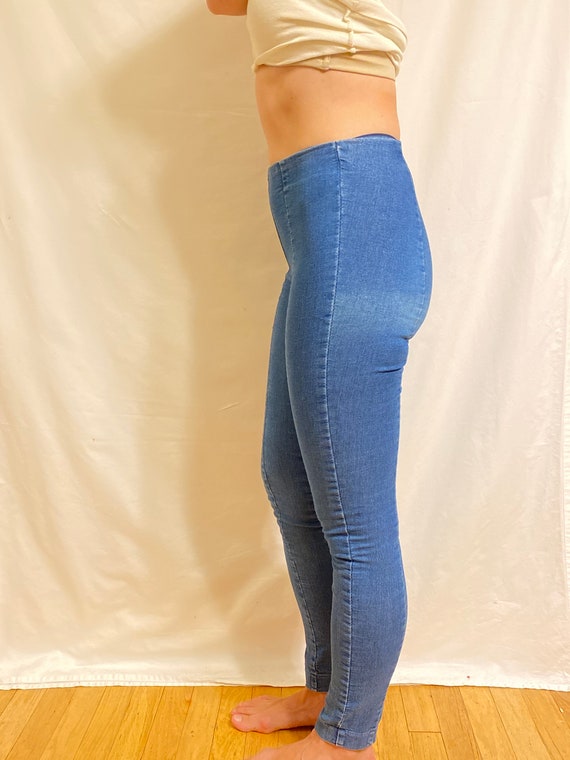 Blue Denim Jeggings - image 3