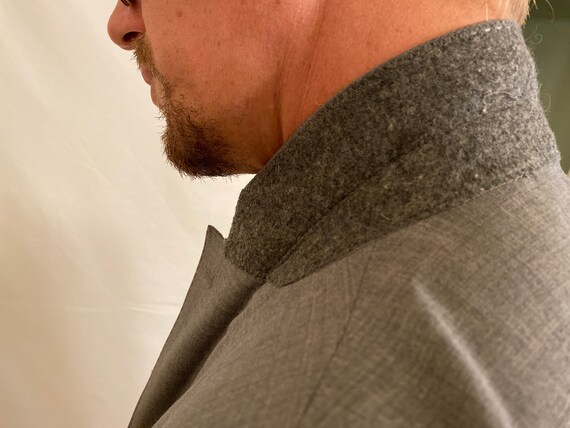 Men’s Gray Sportcoat Blazer, Size L - image 6