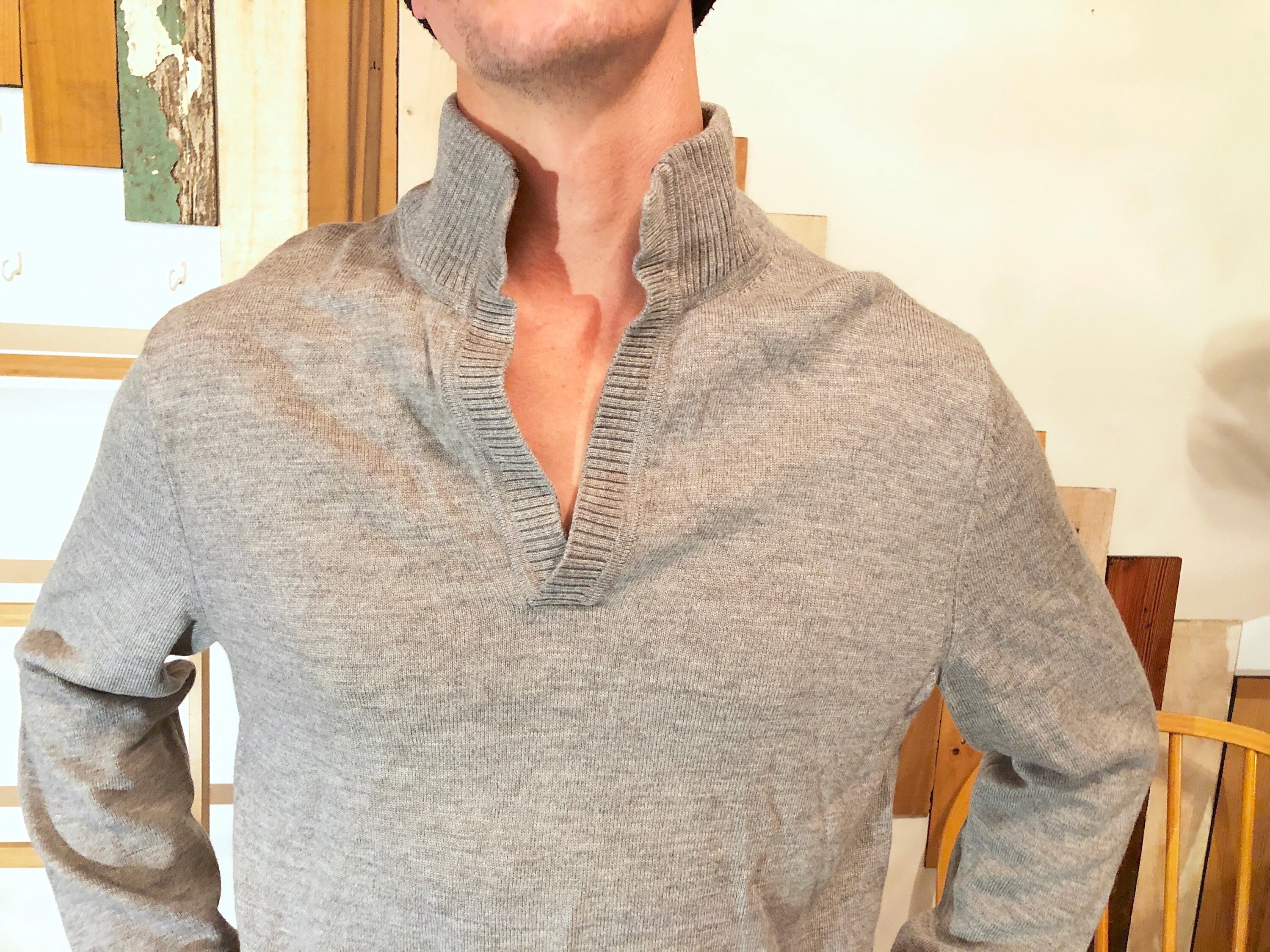 mock turtleneck merino wool
