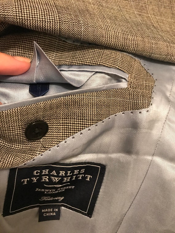 CHARLES TYRWHITT Gray Suit Jacket Sport Coat Blaz… - image 6