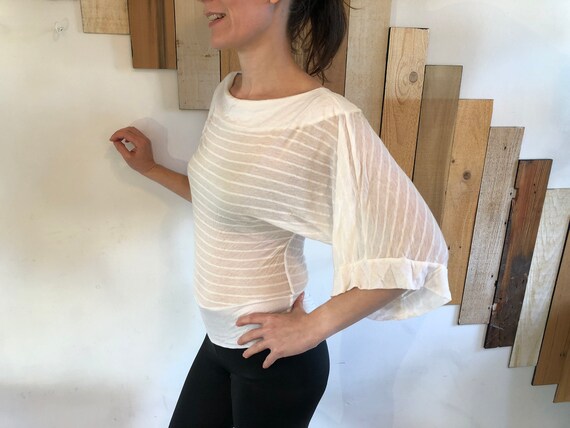 sheer fabric tops