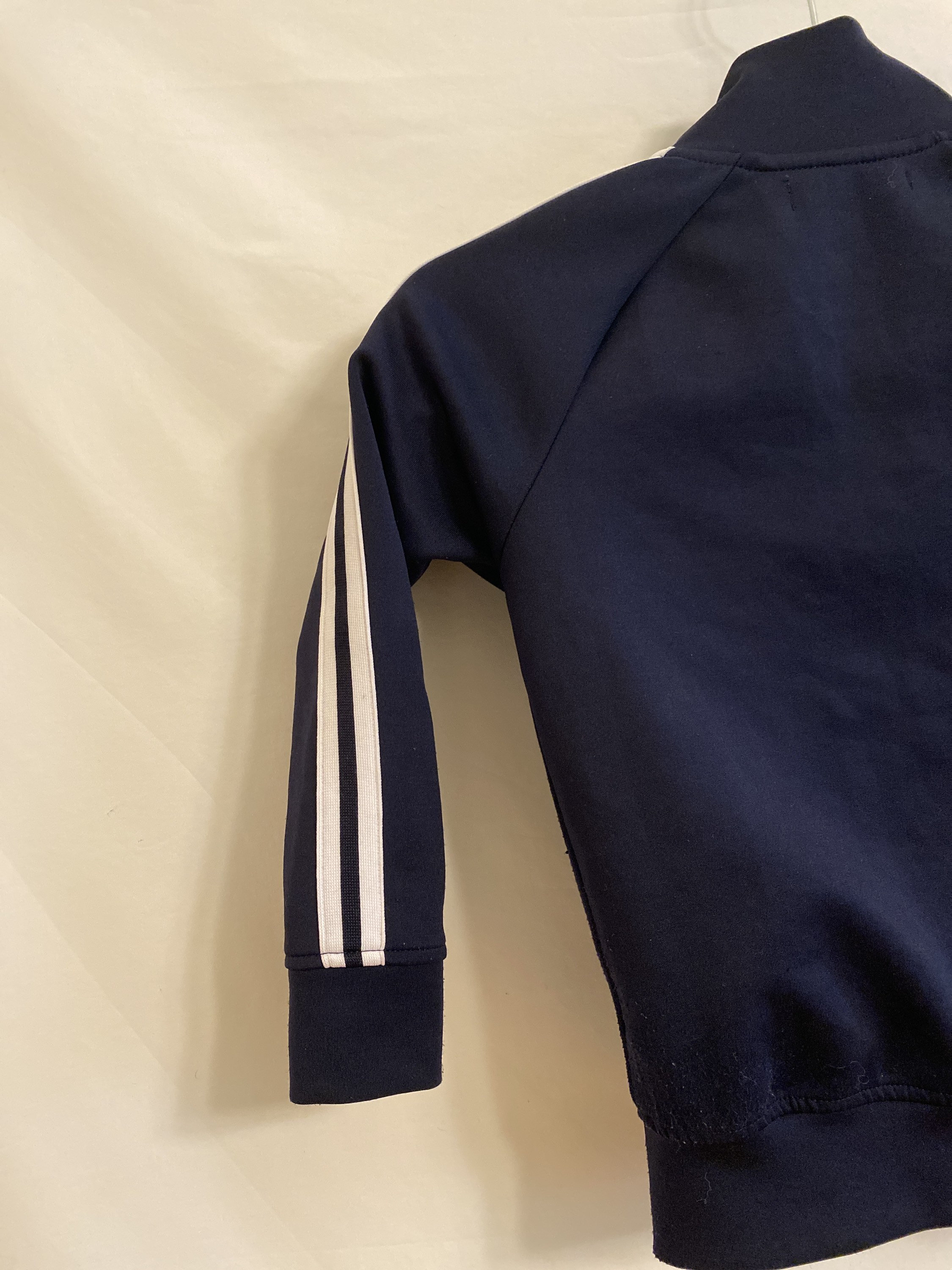 The Childrens Place Boys Blue White Stripe Track Jacket Small 5-6 Full
