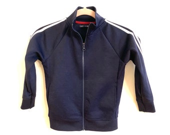 Vintage 80s 90s ADIDAS Tracksuit Jacket Stand-up Collar Dark Vintage 80s 90s ADIDAS Tracksuit Jacket Stand-up Collar Dark