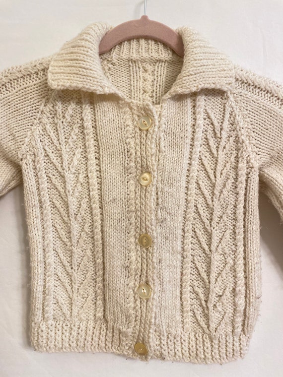 Kids’ Vintage Nordic Braided Cable Knit Fisherman… - image 2
