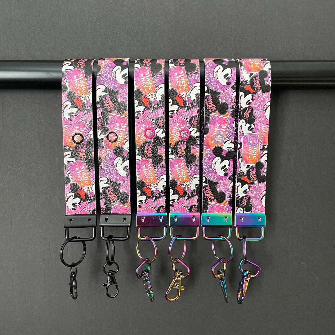 Magic Key Holder Annual Passholder Printed Faux Leather Ear Holder