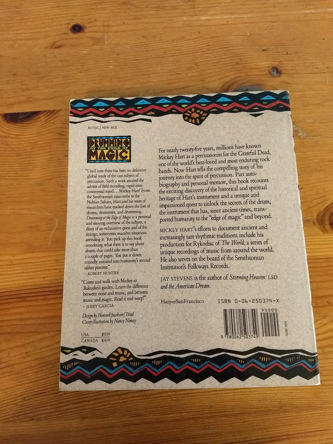 Mickey Hart Drumming at the Edge of Magic W/jay Stevens, Signed Copy