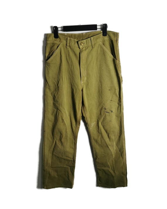 Vintage Carhartt Worker Pants Painted and Distress