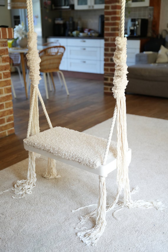 Adult Swing. Indoor Swing. Swing for Adults and Kids. Wooden Swing. Home Decoration. Beautiful and Comfortable Indoor Swing. Etsy