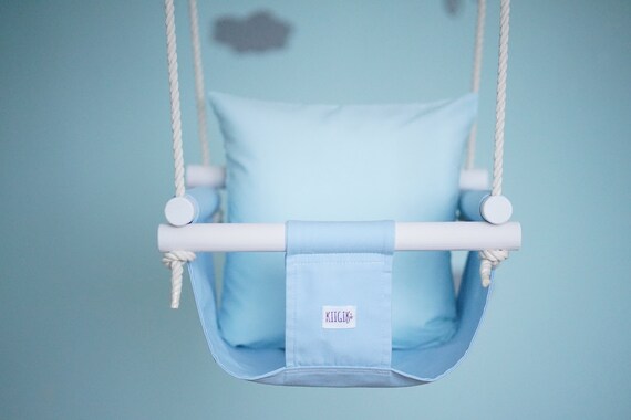 blue baby swing
