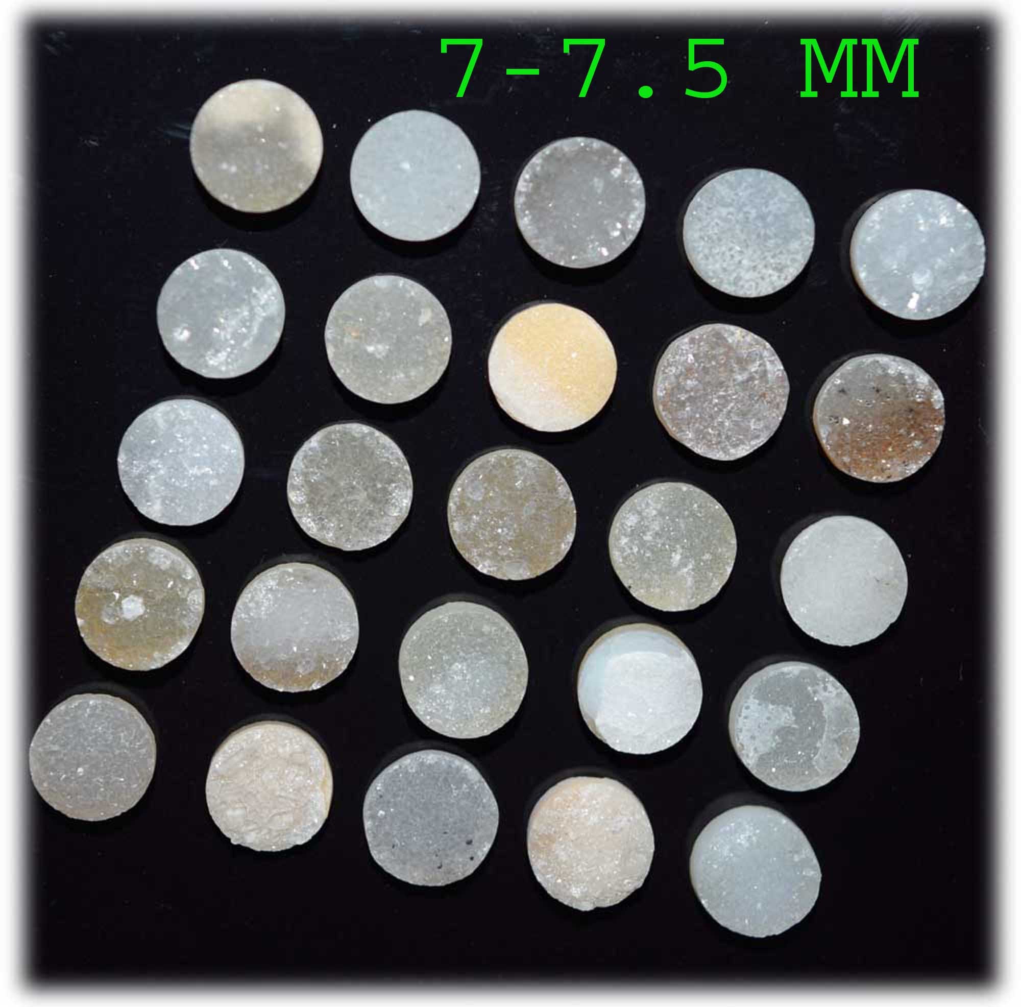 DRUZY 120 FULL CARATS OF MIXED SIZES AND SHAPES WHITE COLOR CABOCHON 