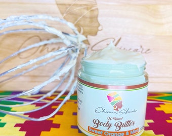 Creamy Sweet Orange & Mint Whipped Body Butter