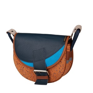Sac aux couleurs vives, sac à main pour femme en cuir coloré, sac à main en cuir pour femme, cousu main en Pologne, sac multicolore, sac à main unique