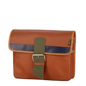 Leather women&#39;s bag for work, All-match Student Book Bag, Large shoulder bag, Brown Crossbody Bag, Retro Messenger Bag, Vintage school bag