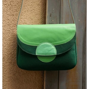 Dark Green Vintage Handbag - Etsy