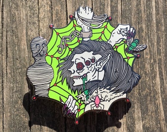 Arach-Nadine Enamel Pin and Story