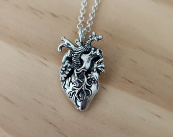 Pendentif coeur anatomique