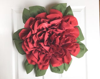 Marigold Wreath, Flower Wreath, Fabric Wreath, Mother's Day Gift, Handmade Wreath, Marigold, Indoor Wreath, Handmade Gift, Gift for New Home