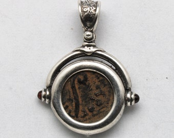 Widows Mite Prutah Coin, Silver Pendant, 00212 - Etsy
