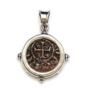 Sterling Silver Pendant, Hetoum II, Kardez Coin, 7088