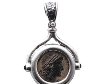 Sterling Silver Pendant, Constance, Roman Bronze, 8167