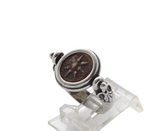 Widows Mite Flip Ring, Sterling Silver, 8178
