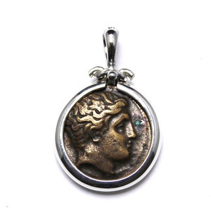 Sterling Silver Pendant, Phalanna, Male Head, Nymph, 7190
