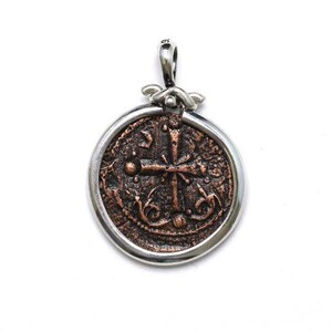 Silver Pendant, Class I Anonymous Follis Coin, 6820