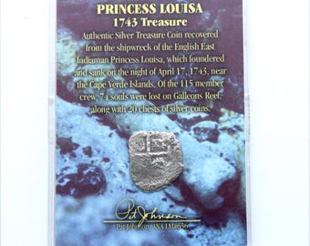 1743 Treasure Silver Coin Princess Louisa  Shipwreck 03