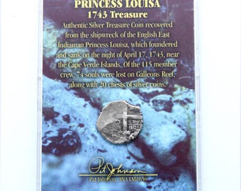 1743 Treasure Silver Coin Princess Louisa  Shipwreck 04