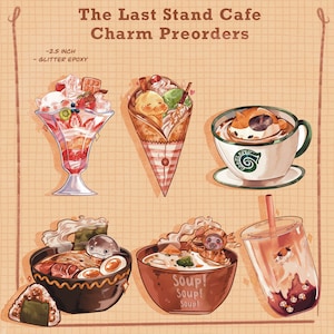 FFXIV Cafe Vorbestellungen | Niedliche Food-Schlüsselanhänger