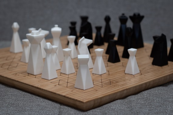 Bauhaus Chess Pieces Handmade Wooden Chess Pieces Set Chess -  Finland