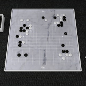 Modern Go Set, Marble Go Board Game, Handmade Unique Go Set With Board ...