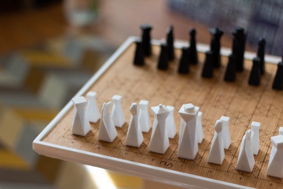 Projects - Modern chess board and set