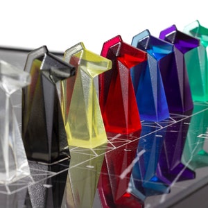 Modern Chess Pieces, Colorful Resin Chess Pieces, Handmade Unique Chess Pieces, Luxury Personalized Gift, Custom Chess Pieces