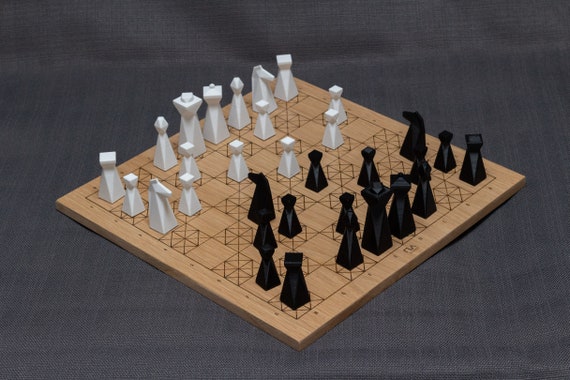 3D Chessboard  Chess set unique, 3d chess, Chess board