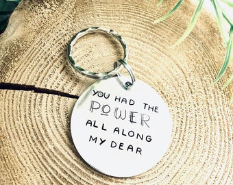 You Had The Power All Along My Dear Keychain | Wizard of Oz Inspired Keychain