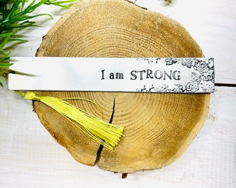I am Strong Metal Bookmark