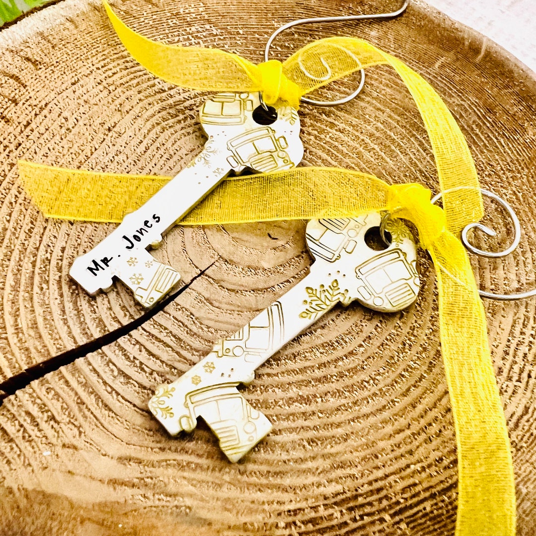 School Bus Driver Key Ornament, End of Year or Christmas Thank You ...