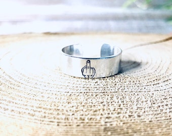 Middle Finger Adjustable Ring