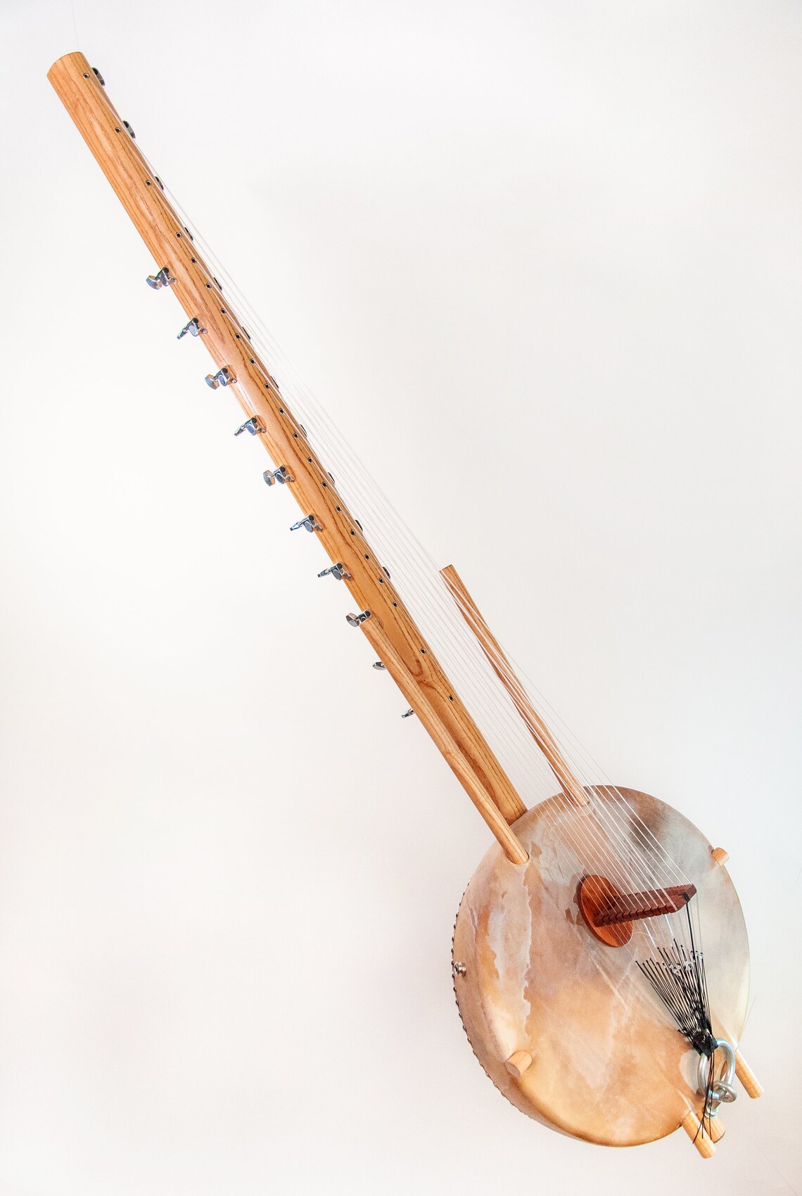 White ash wood Kora Traditional African Harp Etsy