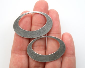 10 x Tibetan Style Linking Rings Links Donuts 17mm Antique Silver LF MBX0094
