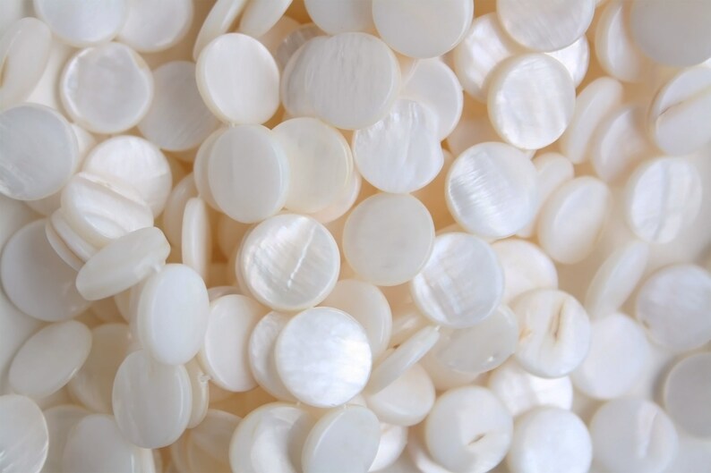 Natural Mother of Pearl shell coin beads full strand bracelet beads 15mm 26pcs 30mm 13pcs necklace beads white shell round beads