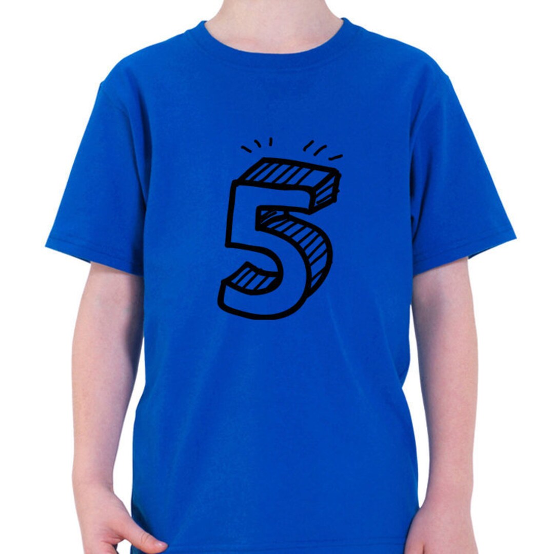 5th Birthday Shirt 5 Year Old 5 Year Old Boys & Girls Gift Etsy