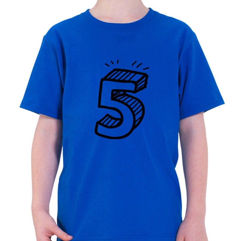 5th Birthday Shirt 5 Year Old 5 Year Old Boys & Girls Gift Etsy