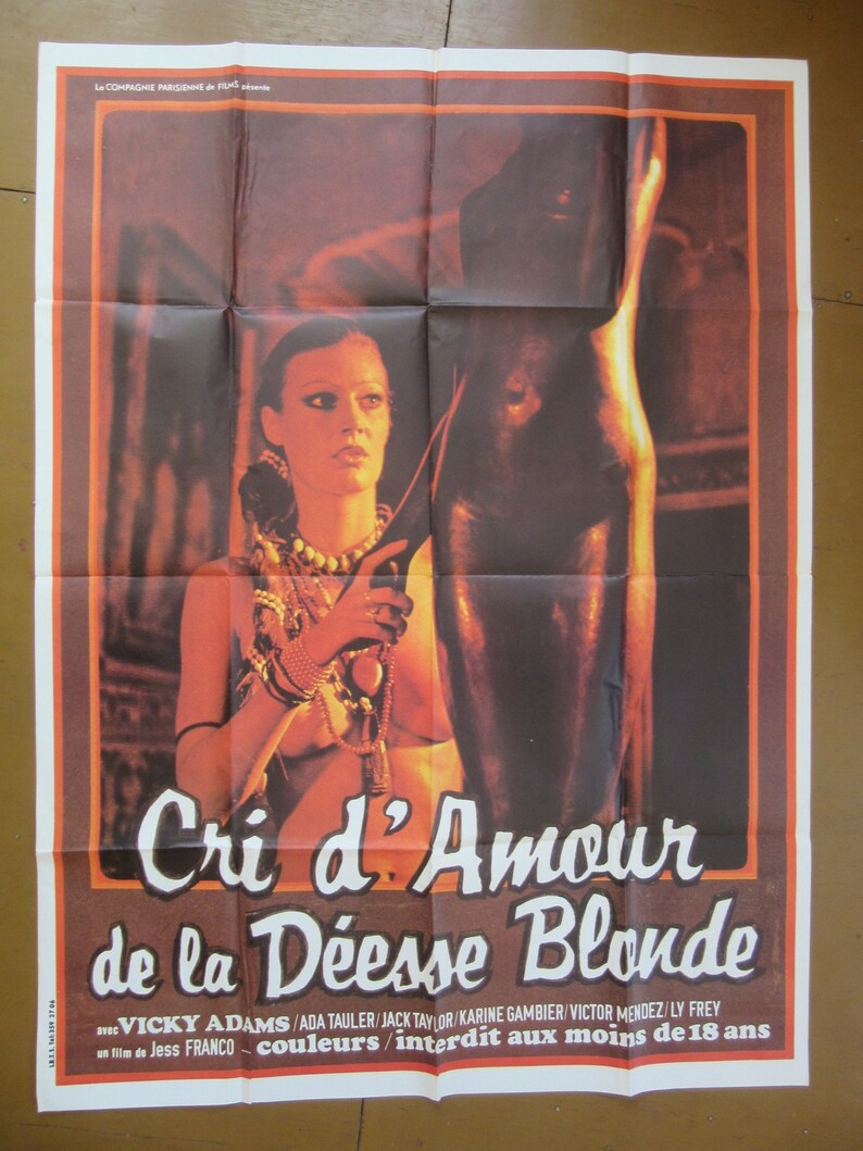 Le Cri D Amour De La Déesse Blonde Affiche du film érotique Le cri damour de la déesse blonde | Etsy