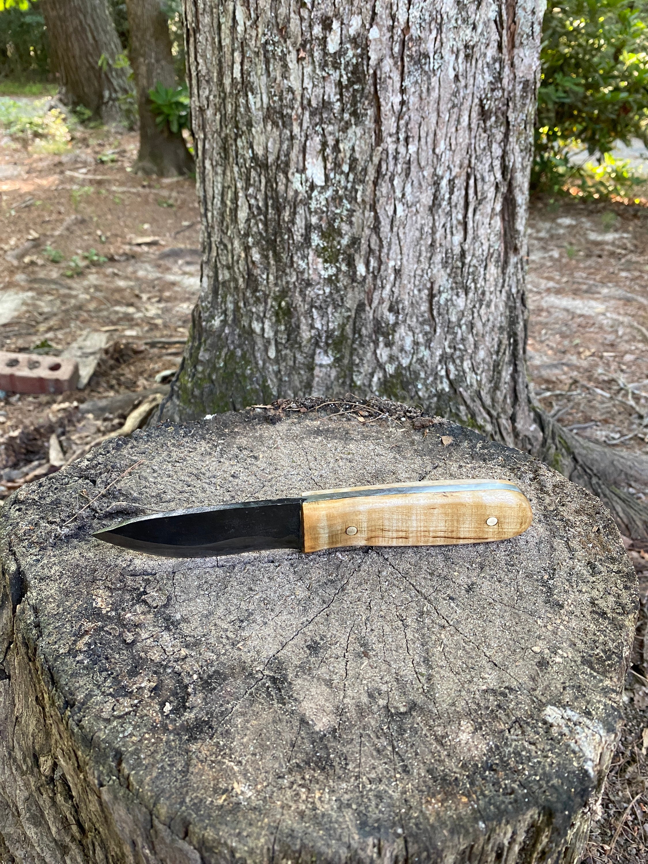 Hand high carbon camp knife Etsy