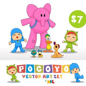 Pocoyo and Friends SVG Vector Clipart Set
